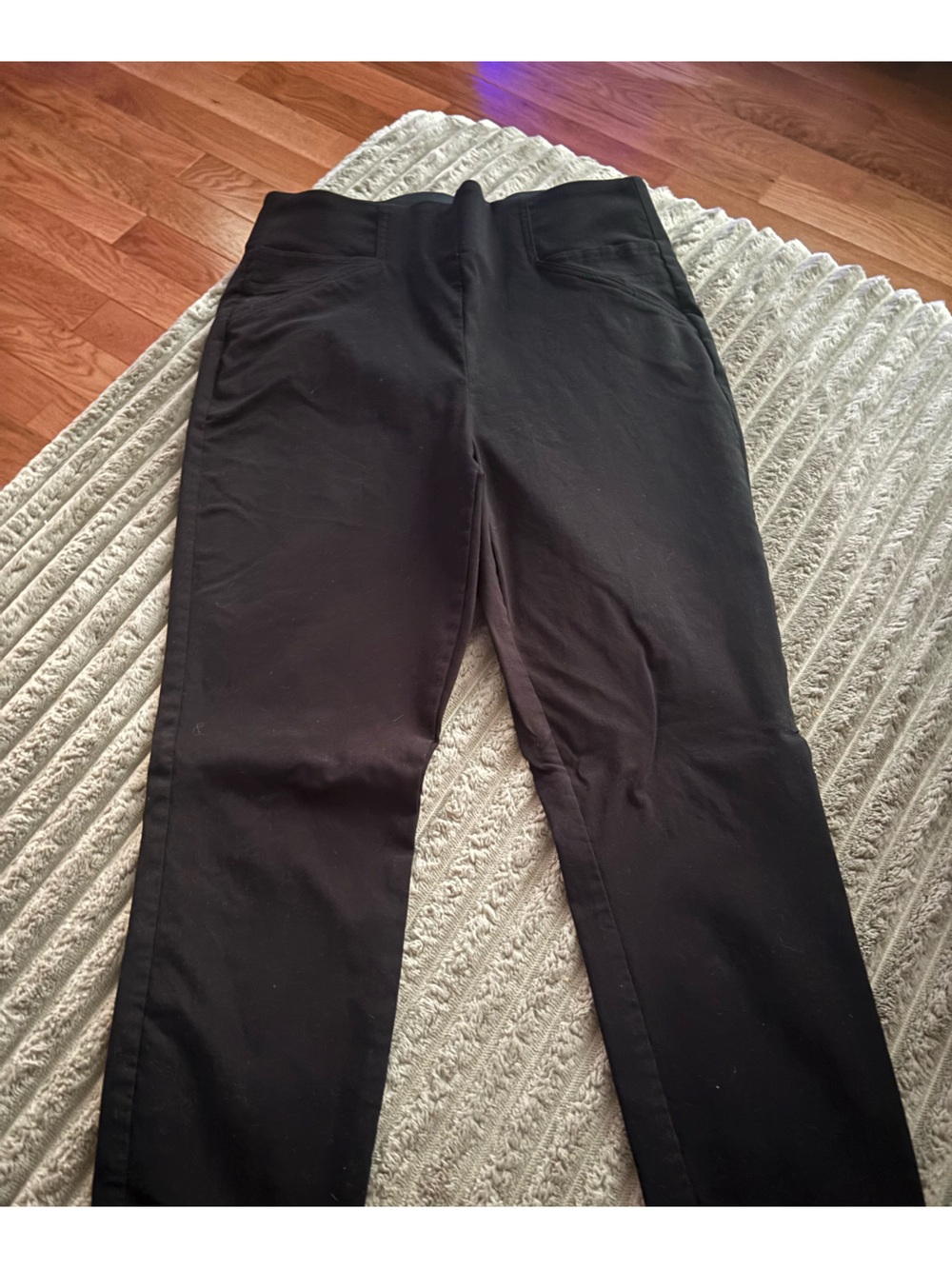 Maurices Black Ribbed Waistband Pants